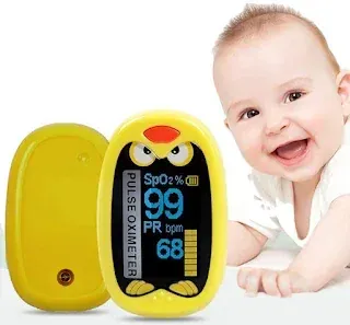 Pediatric Child Pulse Oximeter Rechargeable, For Clinic, Home & Hospital
