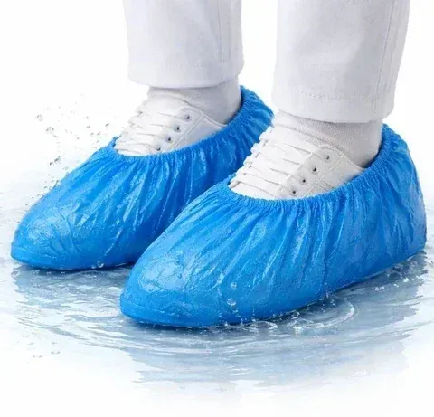 Plastic Shoe Cover for Rain – Disposable Anti-Dust PE/CPE Shoe Cover 200pcs