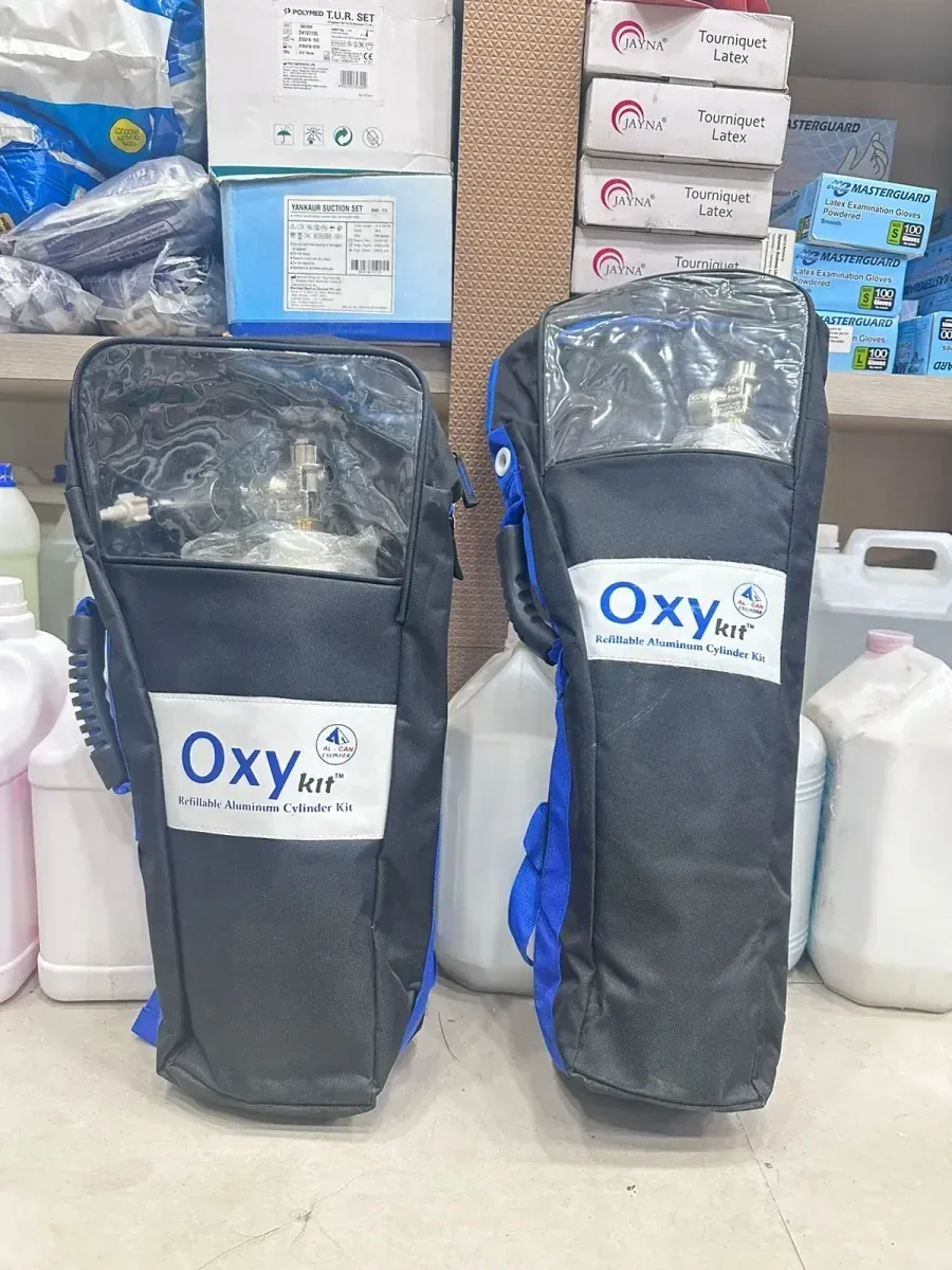 OXYGEN CYLINDER ALUMINIUM 1.8L WITH BAG
