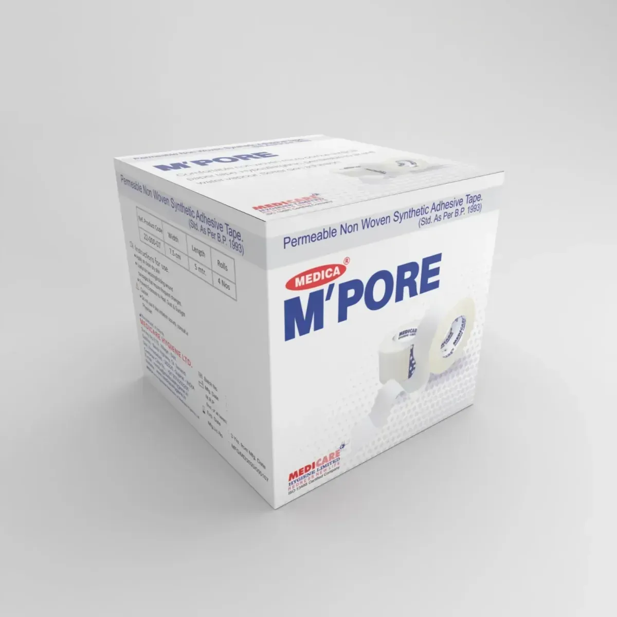 Hypoallergenic Microporous Surgical Tape – Breathable Medical Adhesive Tape for Wound Dressing