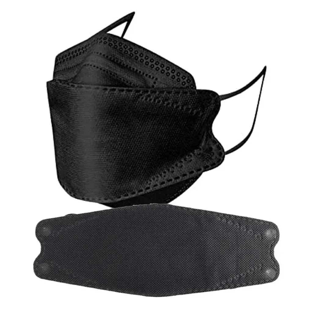 KF94 Black Face Mask – 4 Layer High Filtration Protective Respirator Mask