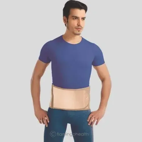 Flamingo Back Comfort Belt | Adjustable Lumbar Support Belt for Lower Back Pain Relief, Muscle Strain & Posture Support
