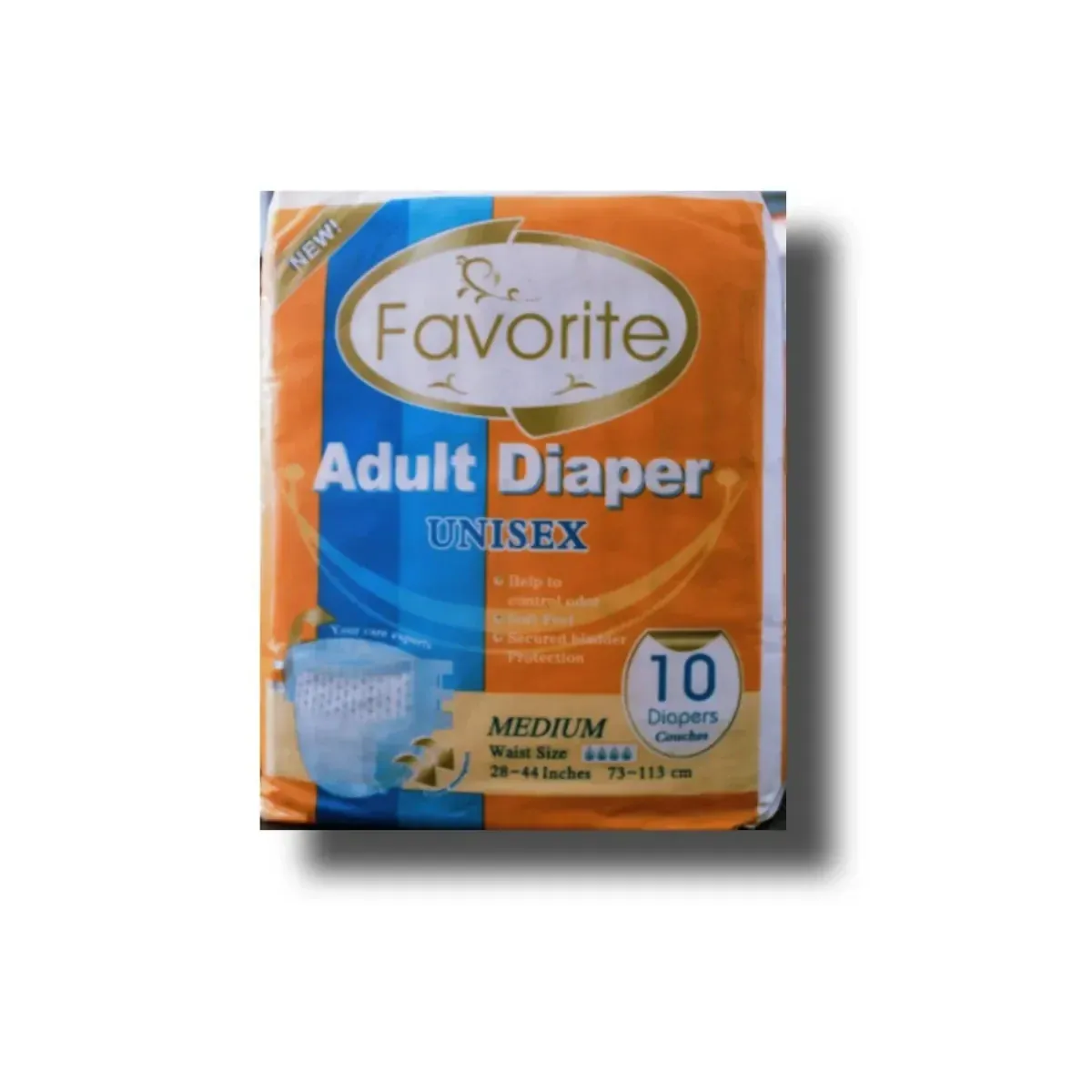 Adult Diaper Unisex | Leak-Proof Disposable Incontinence Diapers for Men & Women with High Absorbency & Skin Protection
