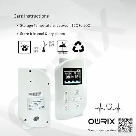 Handheld Pulse Oximeter NT1C for Continuous Measure Blood Oxygen For Newborn/Baby/Adult