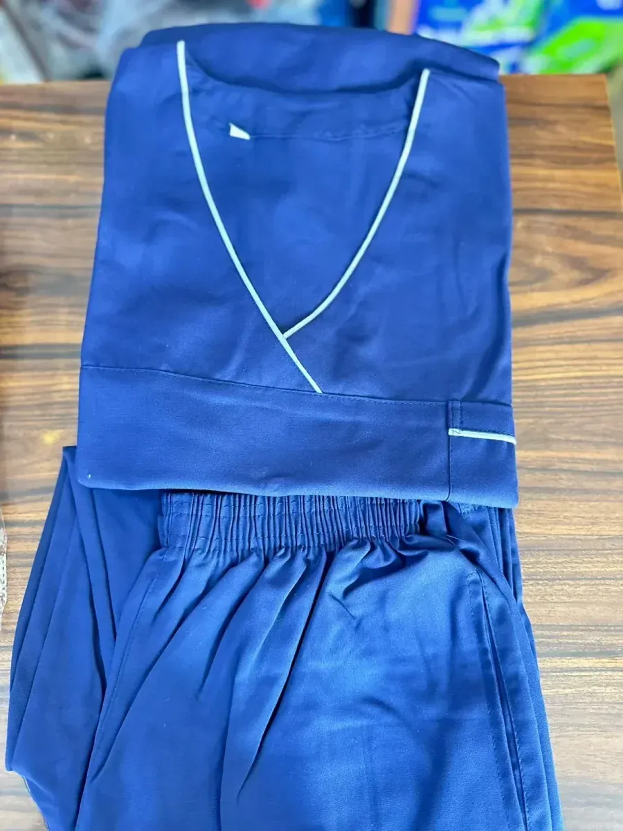 Cotton Medical Scrub Suit for Doctors (V-Neck Design)