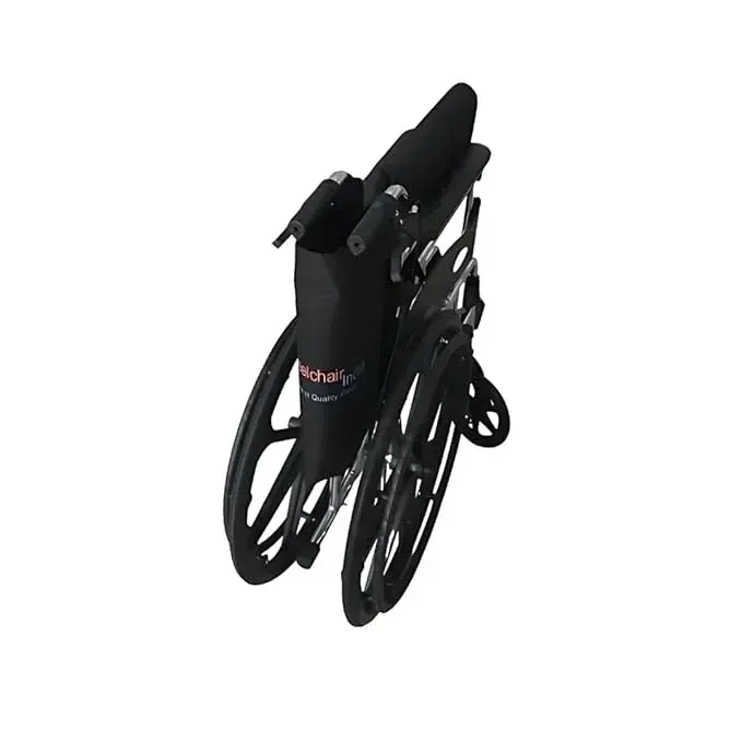 Wheel Chair India Folding Chrome Polished Wheelchair with Attendant Brakes