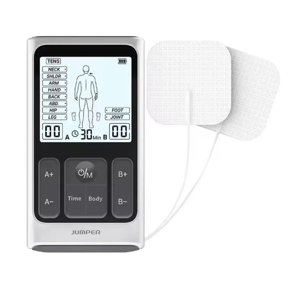Jumper LPA11 TENS Therapy Device | Digital Pain Relief Electrotherapy Machine with EMS Massage & Muscle Stimulator