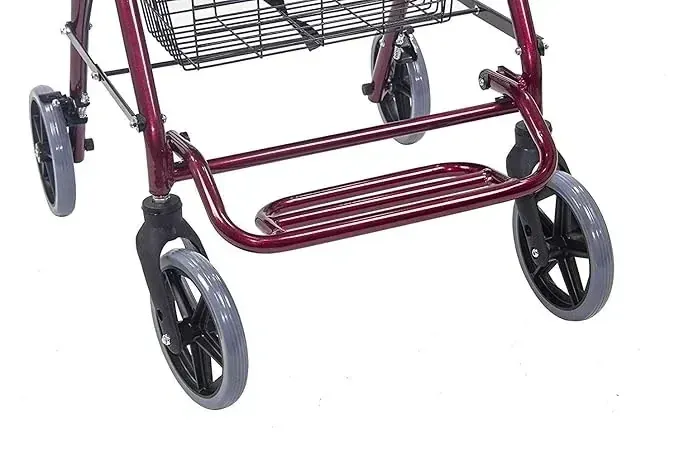 Rollator Walker with Footrest and Break