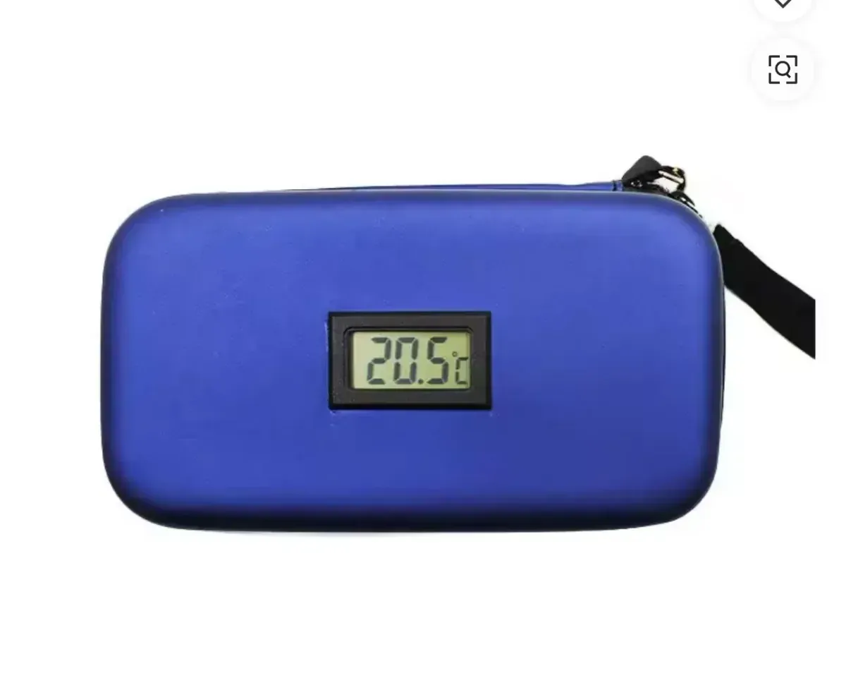 CareSoul EVA Insulin Cool Bag with Constant Temperature Monitoring | Portable Insulin Cooler Travel Case for Diabetes Medication Storage