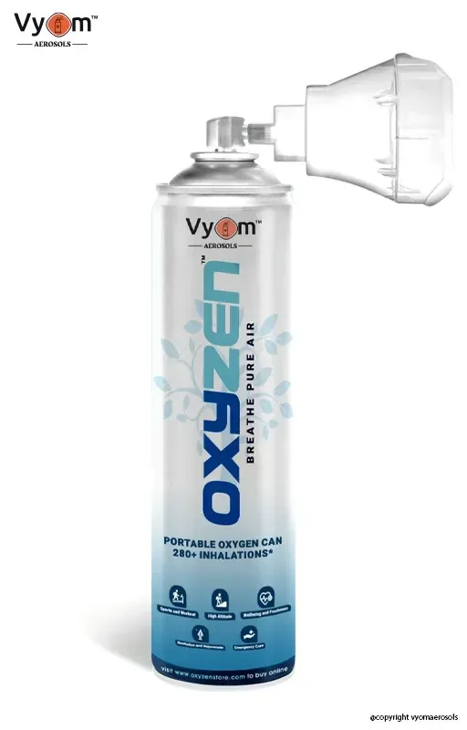 Portable Oxygen Can For Hikers and Trekkers and Oxygen needed with 12 liters gas content