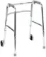Karma WK-51 Foldable Walker with Wheels Adjustable Aluminum Walking Frame for Elderly & Patients