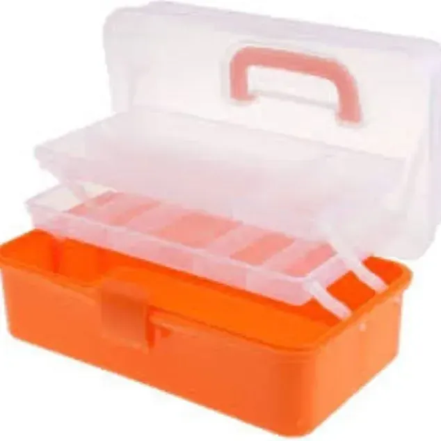Plastic First Aid Box Small Size – Portable Medical Storage Box 