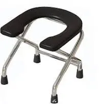 U-Shape Toilet Stool Folding Bathroom Chair Folding Stool 