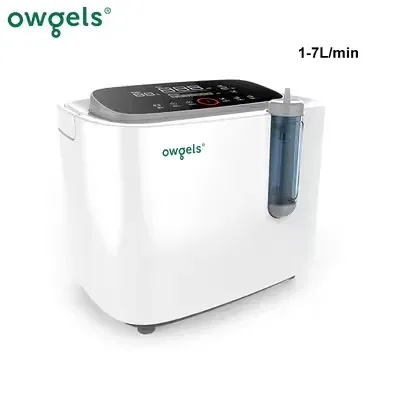 Owgels Portable Oxygen Concentrator | FDA , Glight approval Lightweight Oxygen Machine with Battery for Home & Travel Use