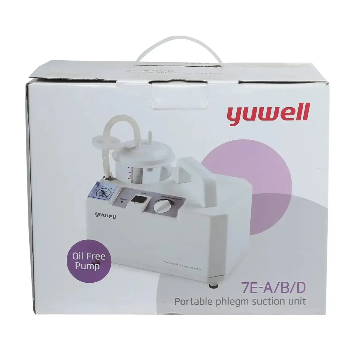 Yuwell Suction Machine Single Bottle Portable Phlegm Suction Machine 7E-A 