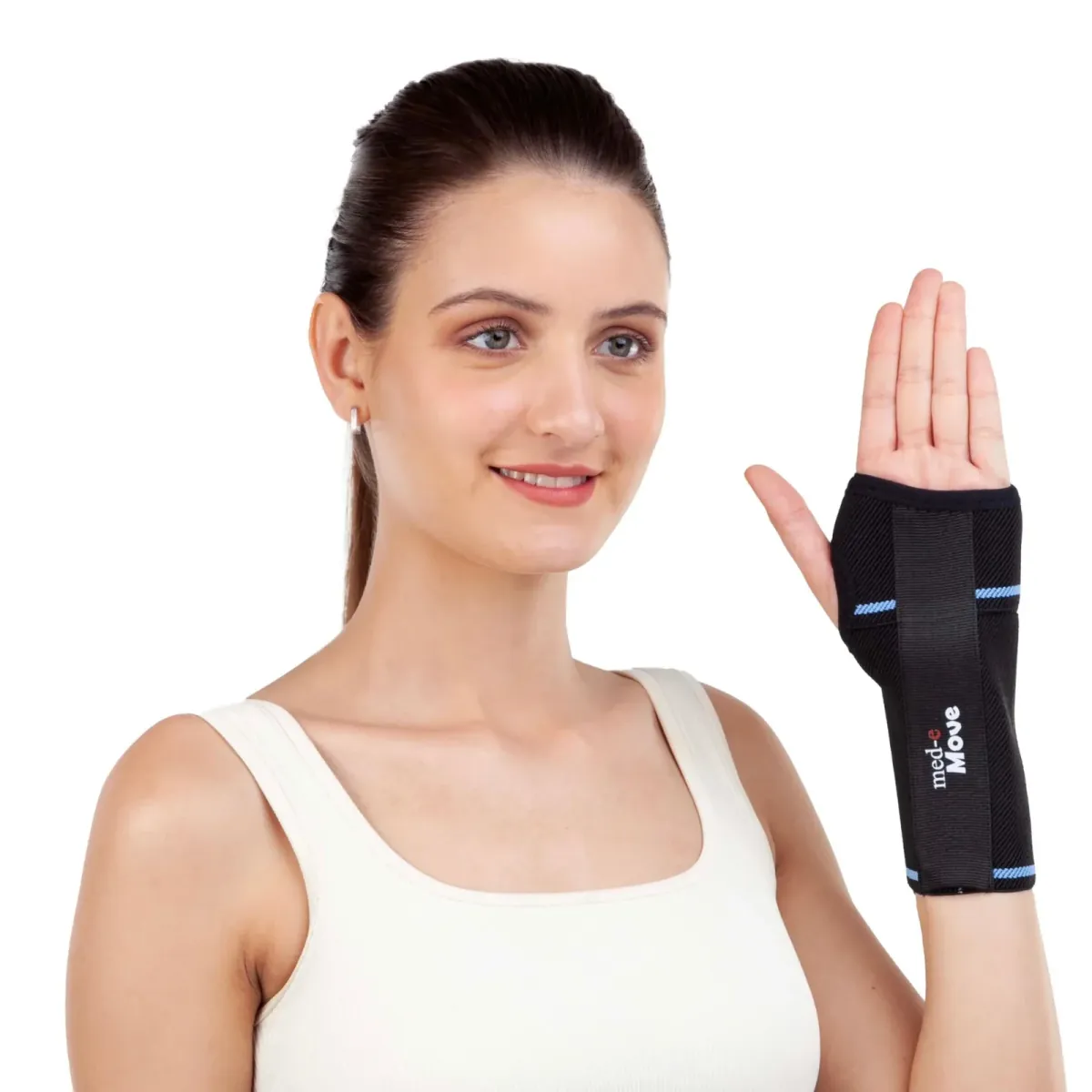 Med-e Move Elastic Wrist Splint – Left/Right Hand Wrist Support