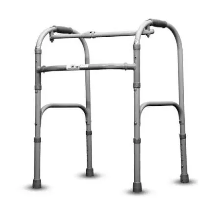 Med-e Move Regular Walker Silver – Adjustable Walking Frame for Mobility Support