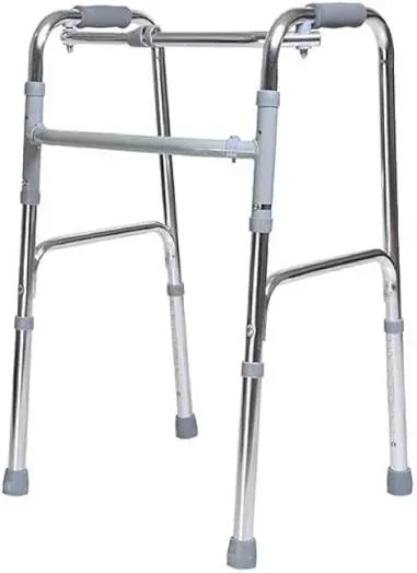 Med-e Move Aluminium Walker – Chrome Finish Adjustable Walking Frame