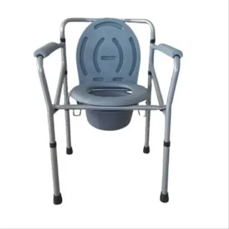 Med-e Move Height Adjustable Commode Chair – Silver