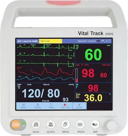 Maestros Vital Track Mini 8" Patient Monitor – Compact Multi-Parameter Monitor