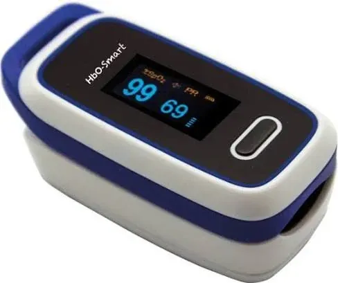 HbO Smart Fingertip Pulse Oximeter OLED SpO2 Monitor with Pulse Rate & PI