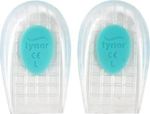 Tynor Heel Cushion Silicone K-02 (Pair) – Silicone Heel Support & Shock Absorbing Cushion