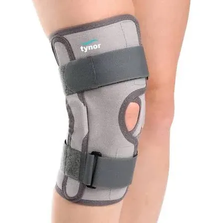 Tynor Functional Knee Support D-09 – Hinged Knee Brace with Patellar Opening