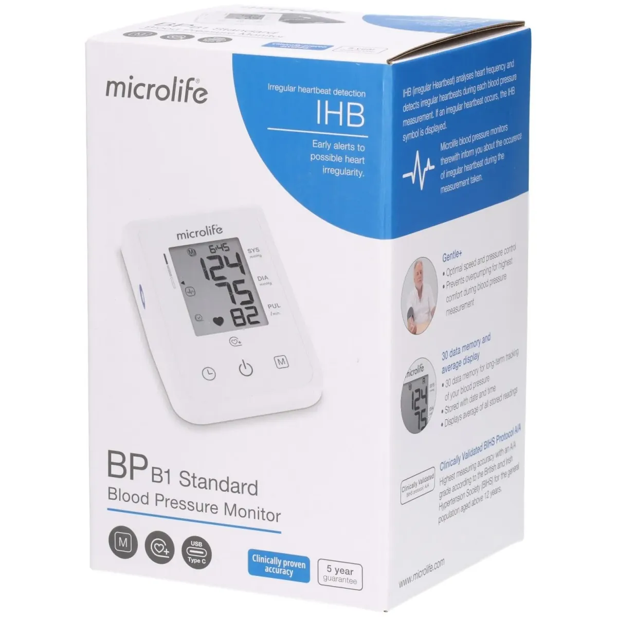 Microlife BP B1 Standard Automatic Blood Pressure Monitor – Upper Arm BP Machine