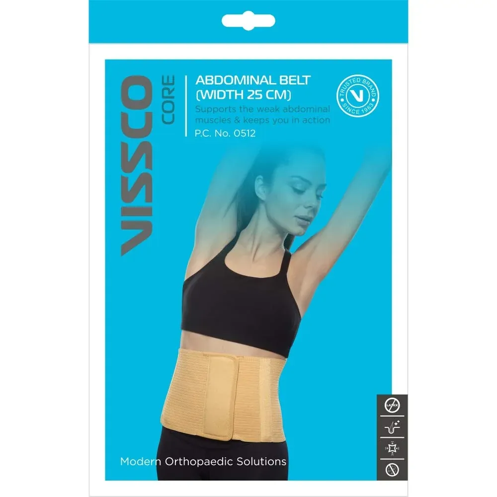 Vissco Abdominal Belt 10 Inch 0512 – Firm Abdominal Support & Compression Belt