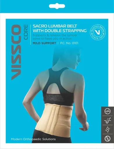 Vissco Sacro Lumbar Belt 0101 – Double Strap Lower Back & Lumbar Support Belt