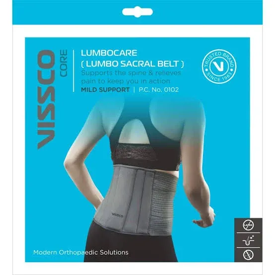 Vissco Lumbocare Lumbo Sacral Belt 0102 – Adjustable Lower Back Support Belt